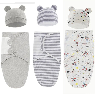 3 Pack Soothe Baby Swaddle Wrap