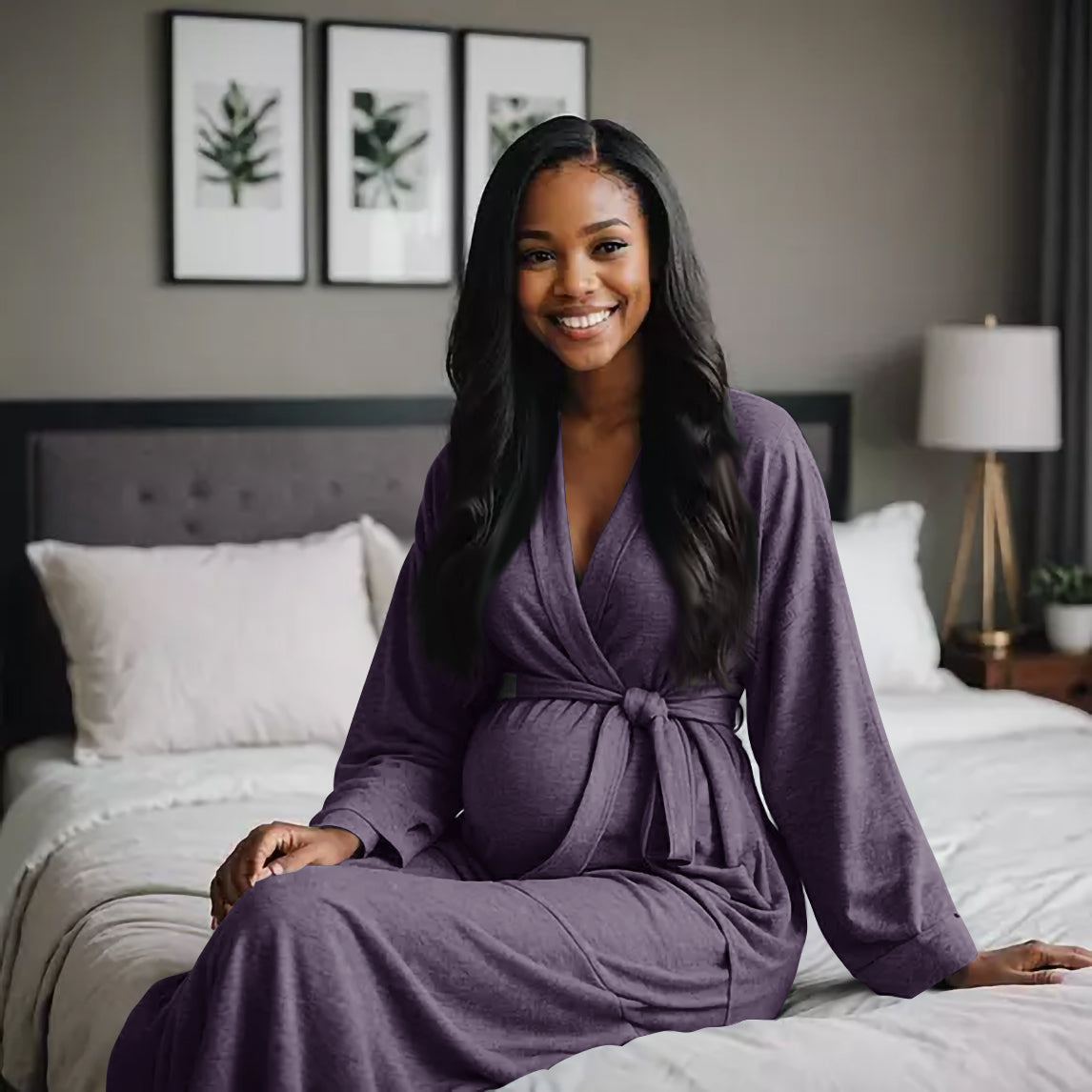 Dressed to Deliver Maternity Robe + Nursing