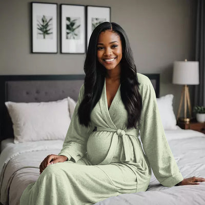 Dressed to Deliver Maternity Robe + Nursing