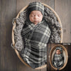 Plaid Dressed to Deliver Swadde + 2-in-1 Hat Set