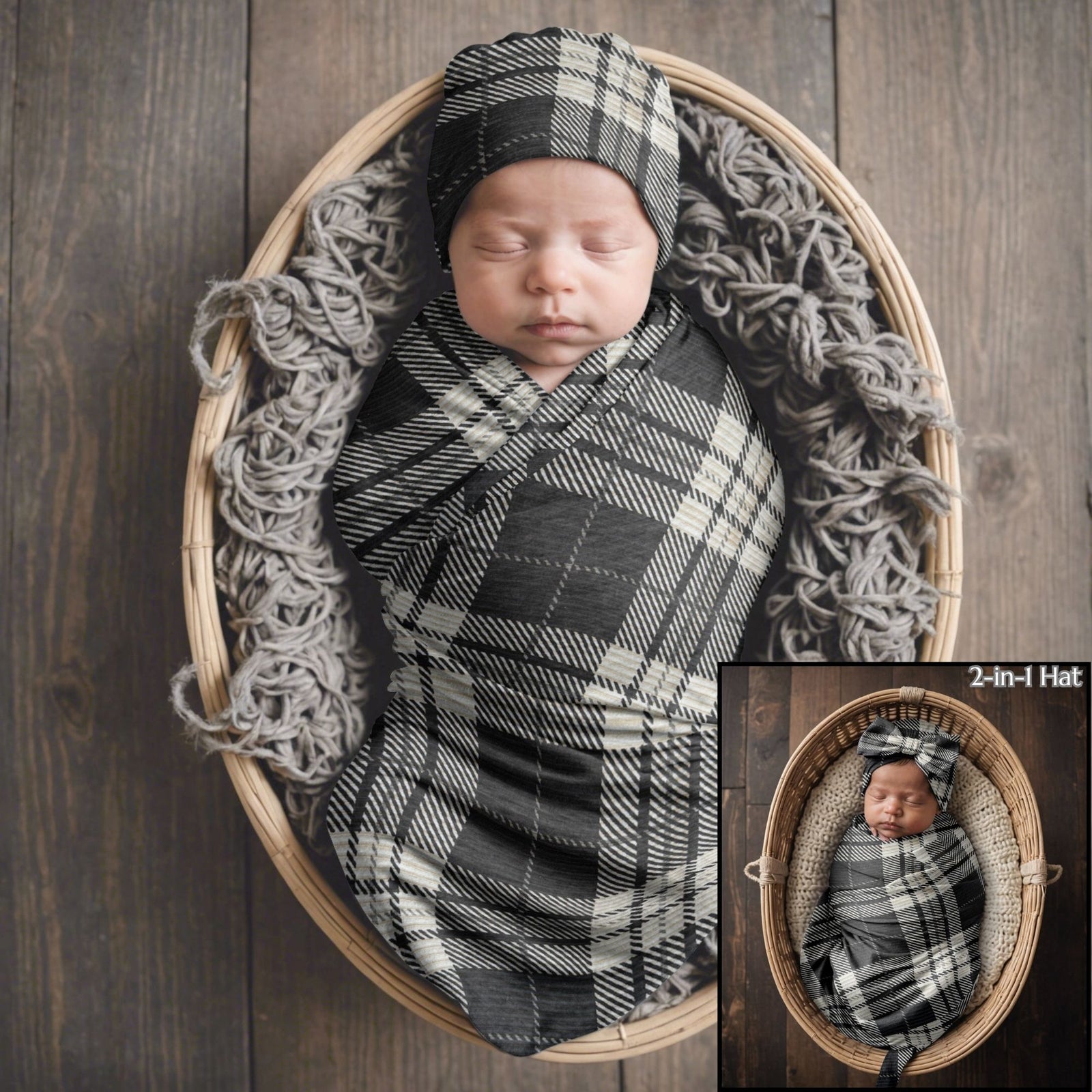 Dressed to Deliver Swadde + 2-in-1 Hat Set