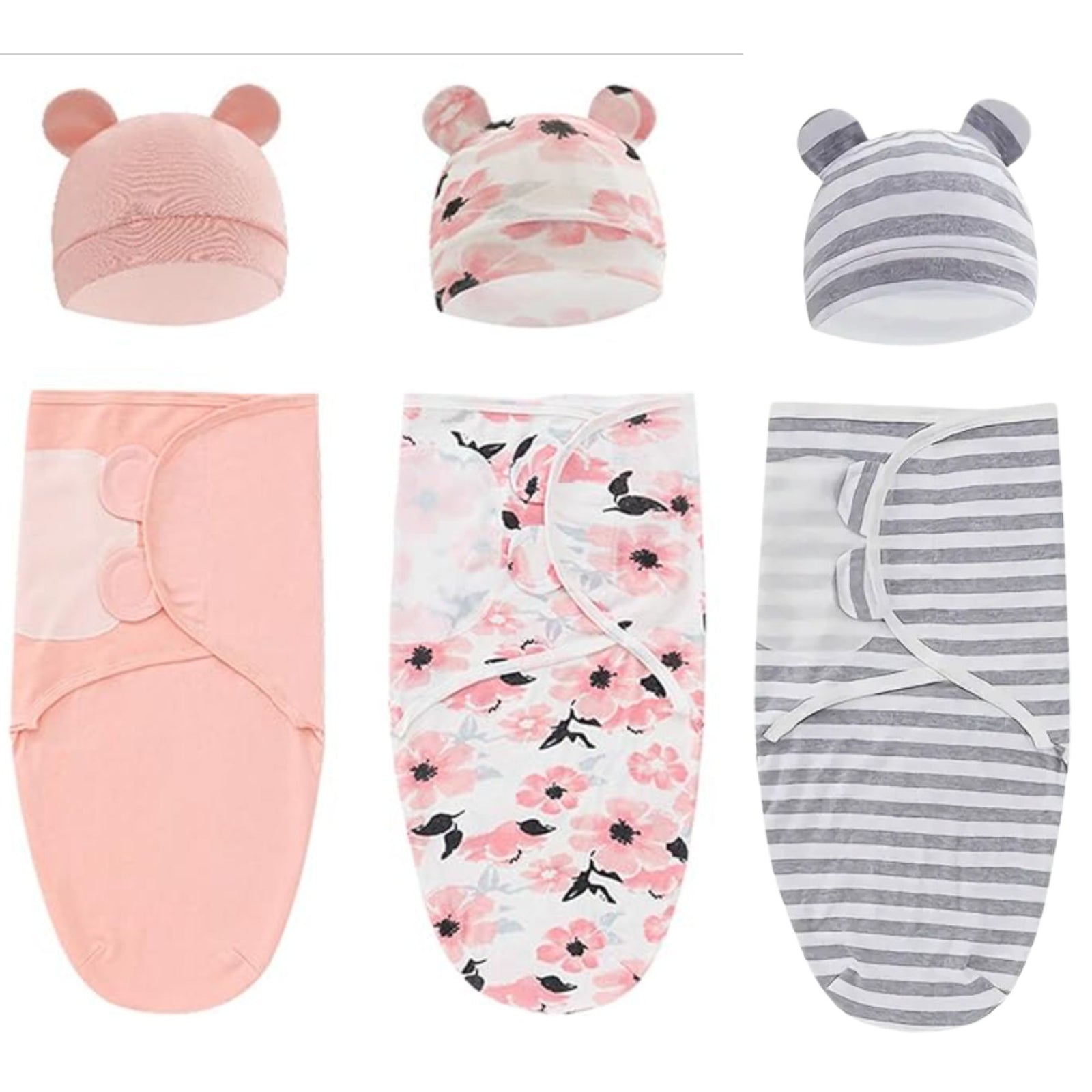 3 Pack Soothe Baby Swaddle Wrap