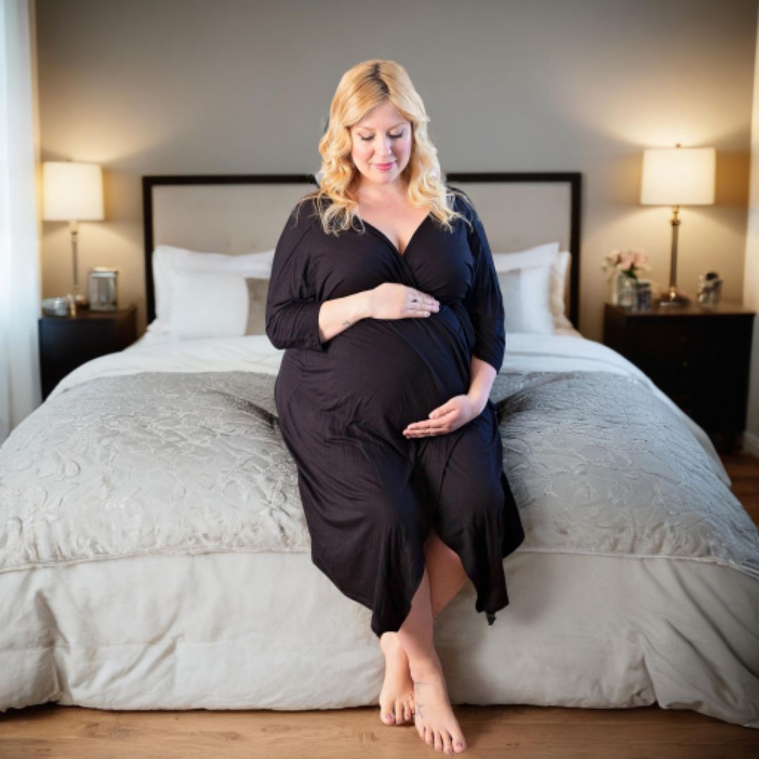 Dressed to Deliver Maternity Robe + Nursing