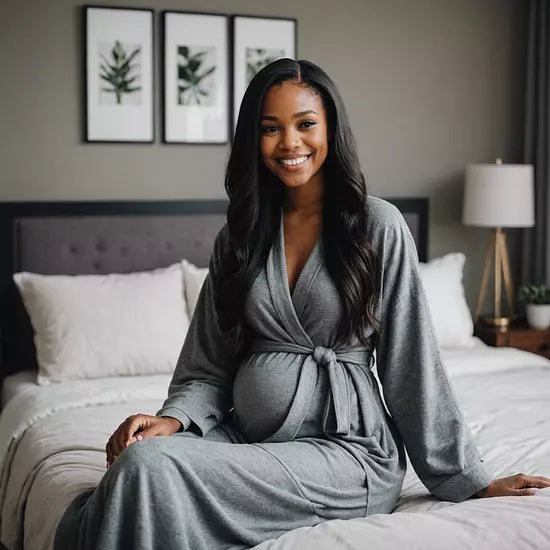 Dressed to Deliver Maternity Robe + Nursing