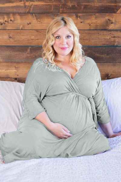 Dressed to Deliver Maternity Robe + Nursing