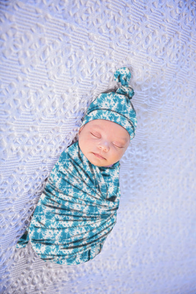 Dressed to Deliver Swaddle + 2-in-1 Hat Set or Headband-New Collection